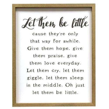 Let Them Be Little Framed Print - The Fox Decor
